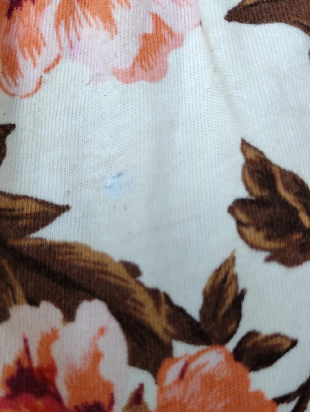 Old Navy,Size5T, Cream Dress with Coral & Brown Floral Print